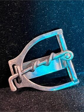 Hickok Vintage Bronze Decorative Corkscrew Belt Buckle